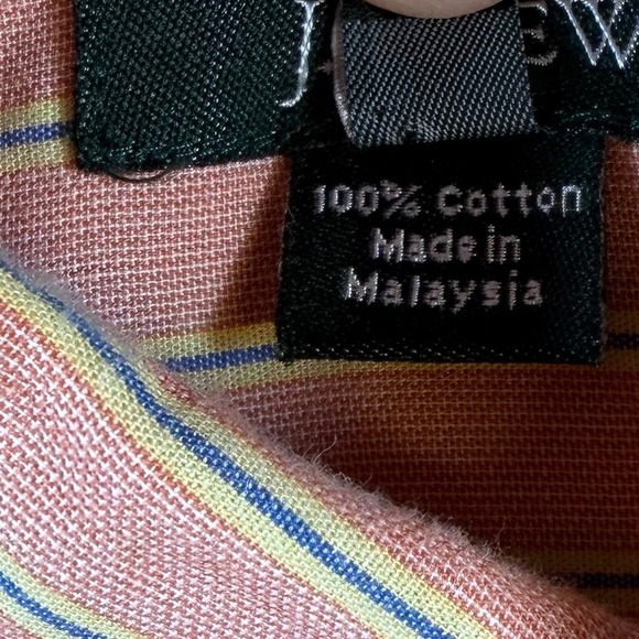 J. Crew Striped Button Down‎ Shirt Large preppy casual office career mens cotton - Picture 3 of 9